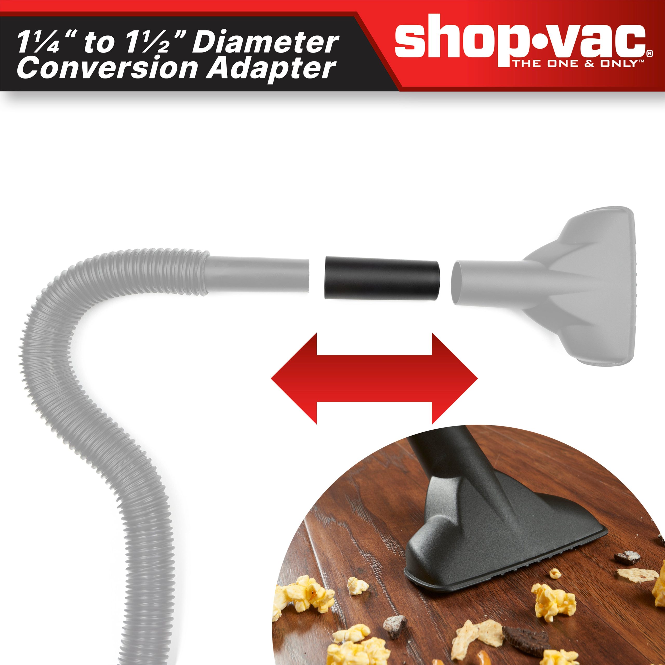 Shop-Vac® 1-1/4 Inch to 1-1/2 Inch Conversion Unit - Image 3