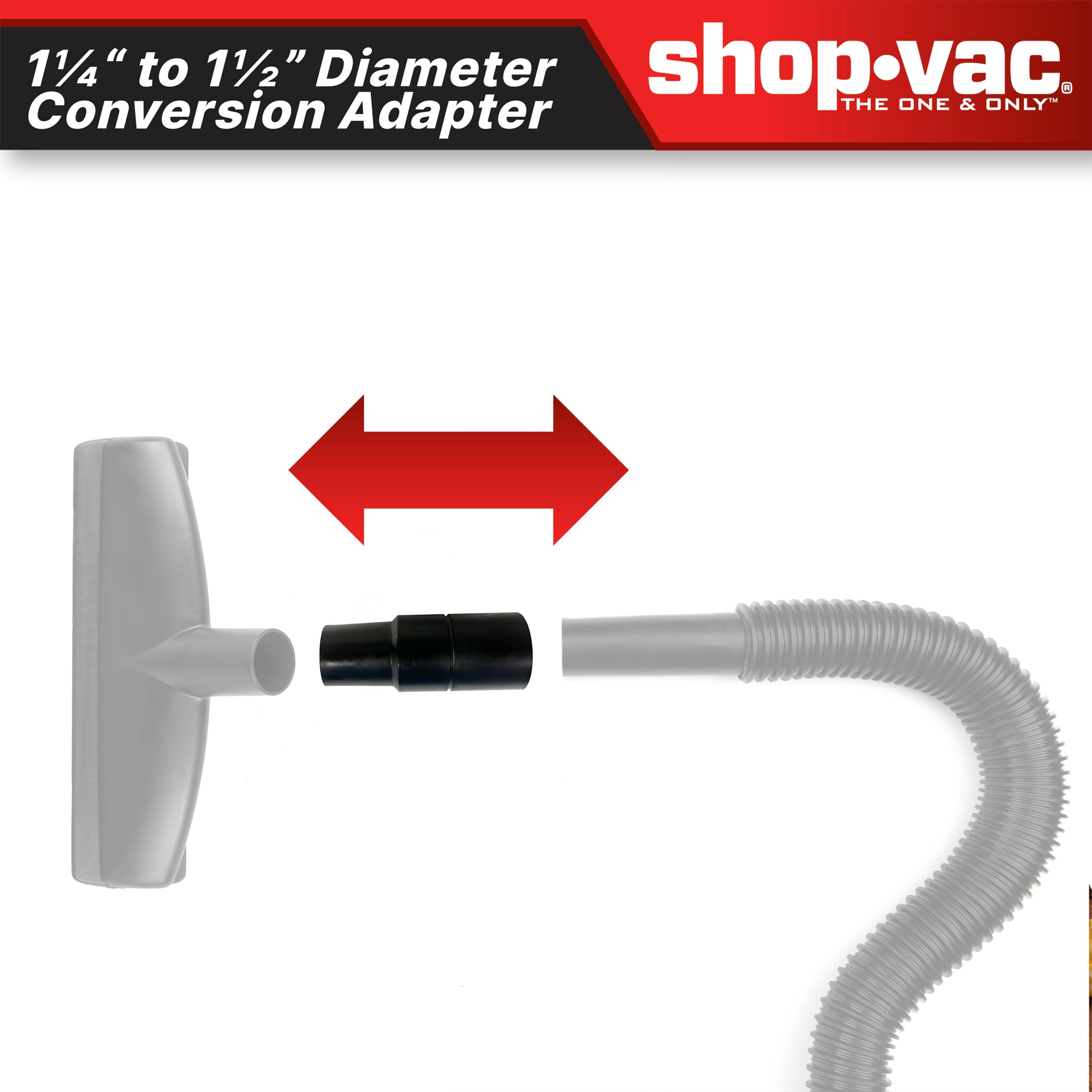 Shop-Vac® 1-1/4 Inch to 1-1/2 Inch Conversion Adapter - Image 4