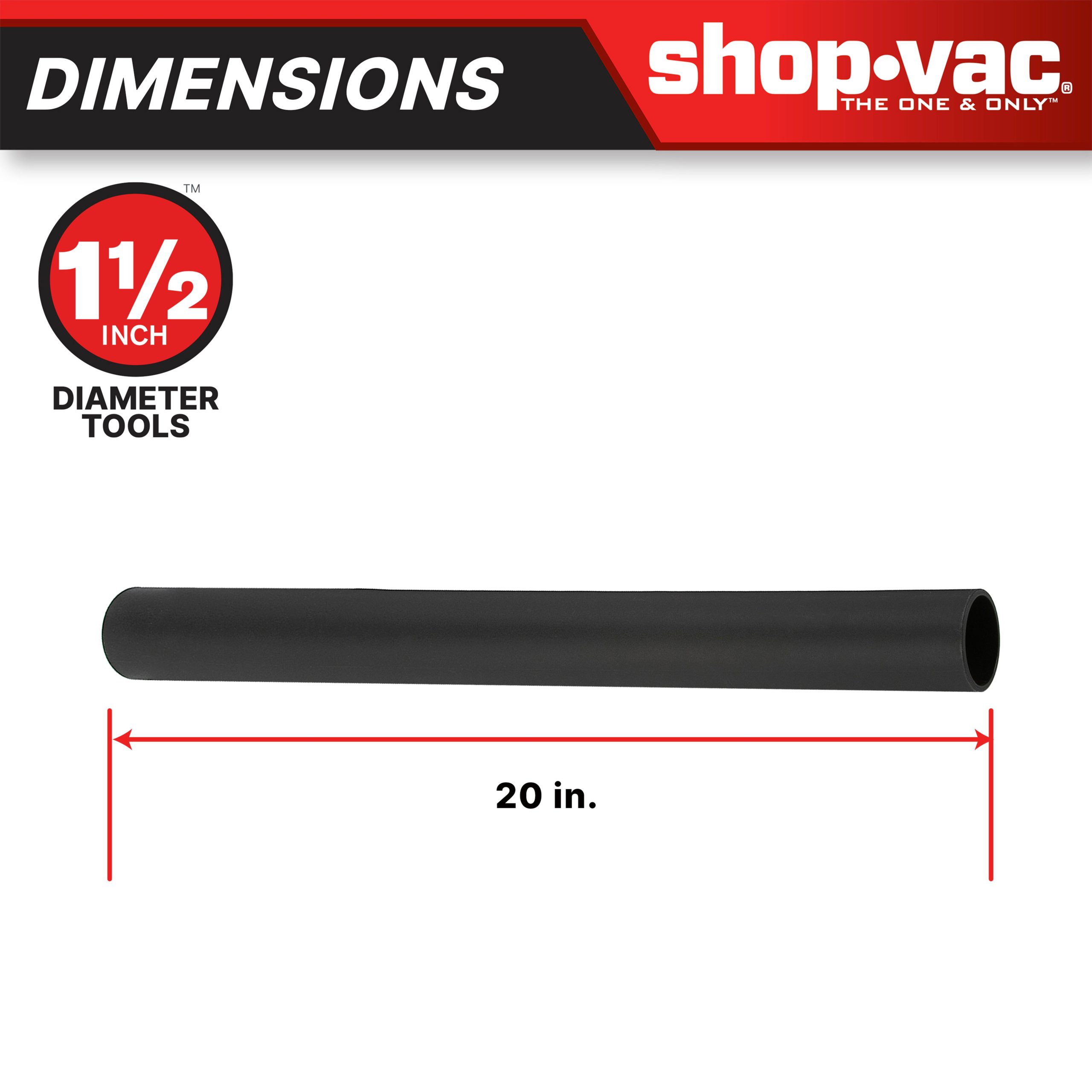 Shop-Vac® 1.5 Inch Extension Wand - Image 2