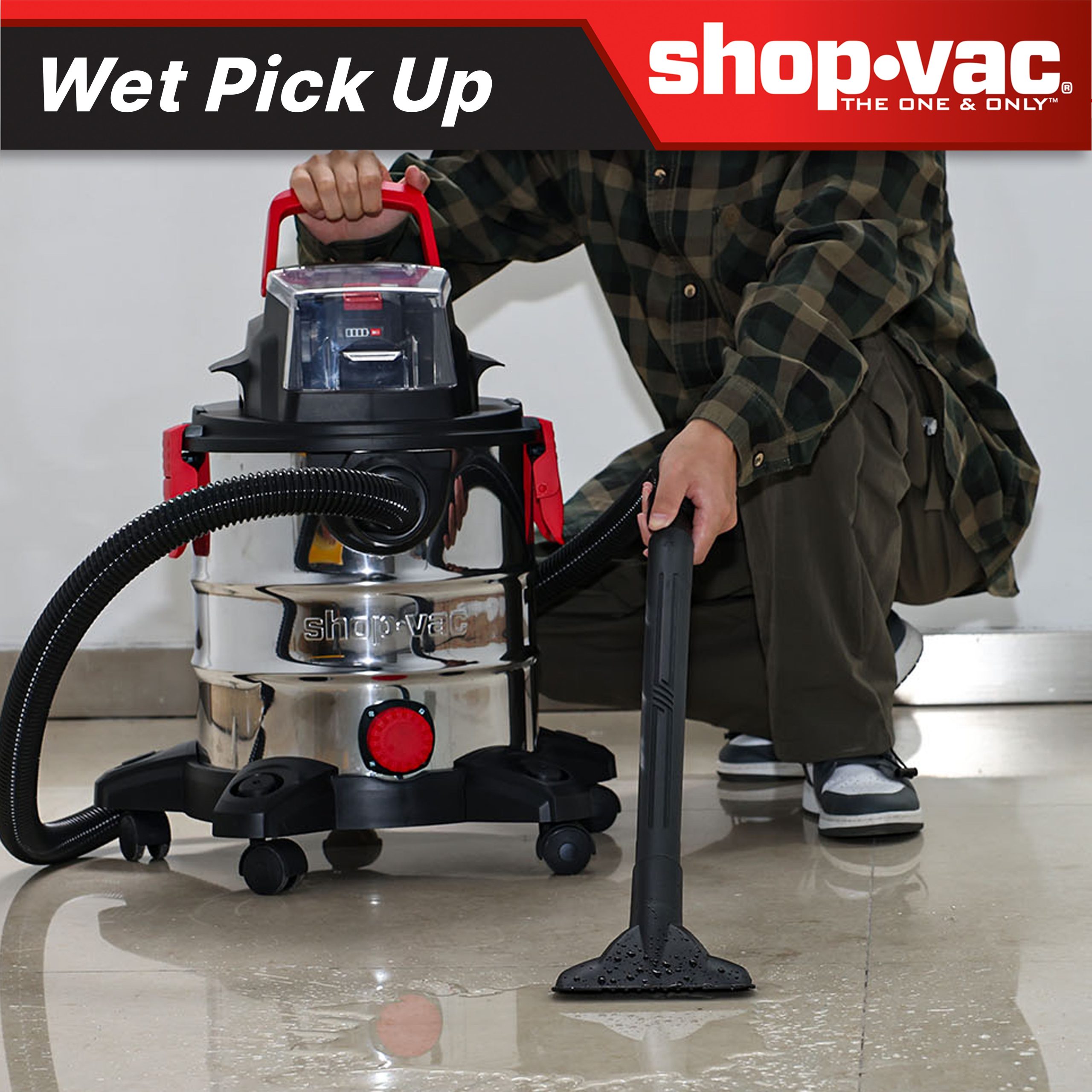 Shop-Vac® 5 Gallon 4.7 Peak HP Stainless Steel Cordless Wet/Dry Vacuum - Image 7