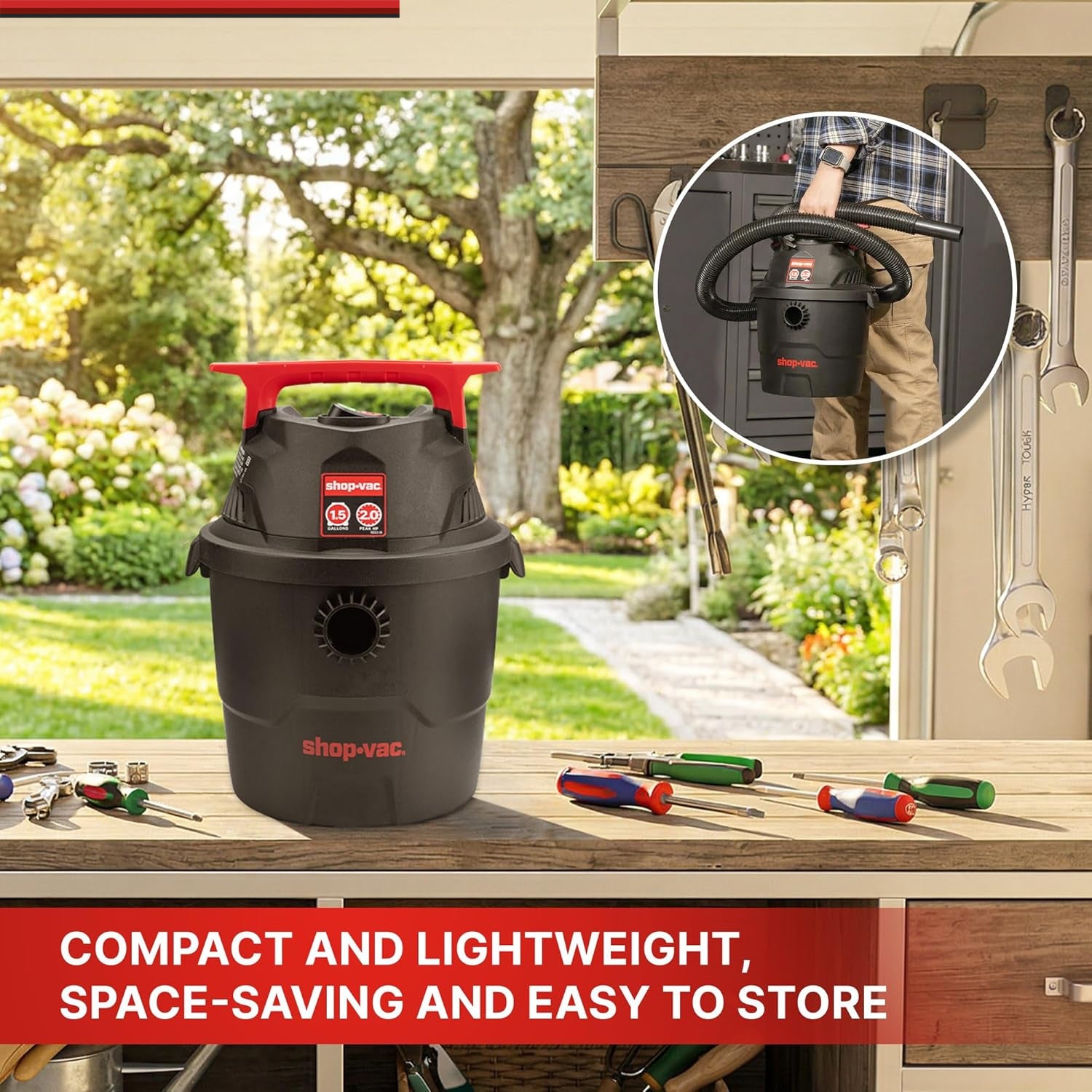 Shop-Vac® 1.5 Gallon 2.0 Peak HP Wet/Dry Vacuum - Image 5