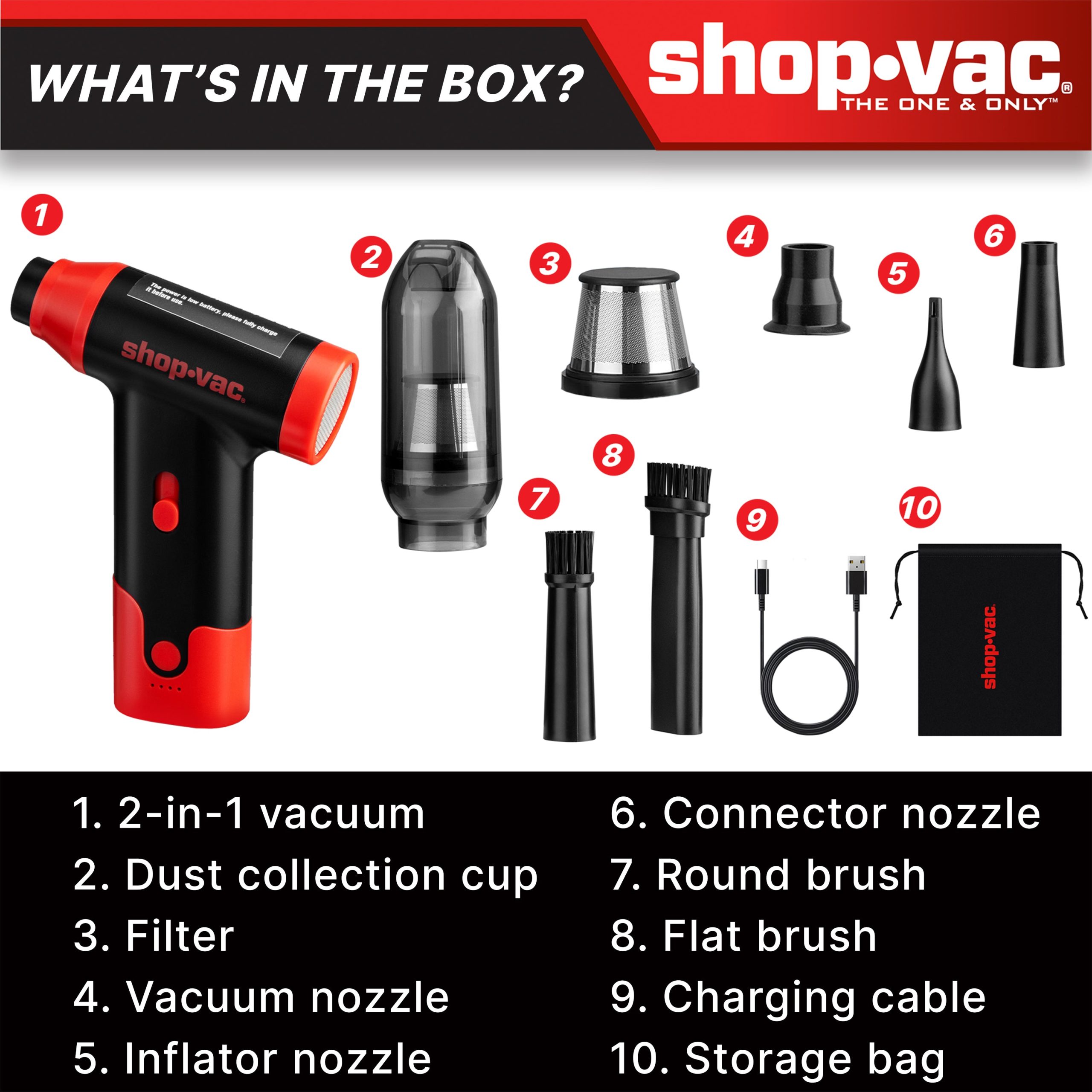 Shop-Vac® Portable 2-in-1 Cordless Blower/Vacuum - Image 2