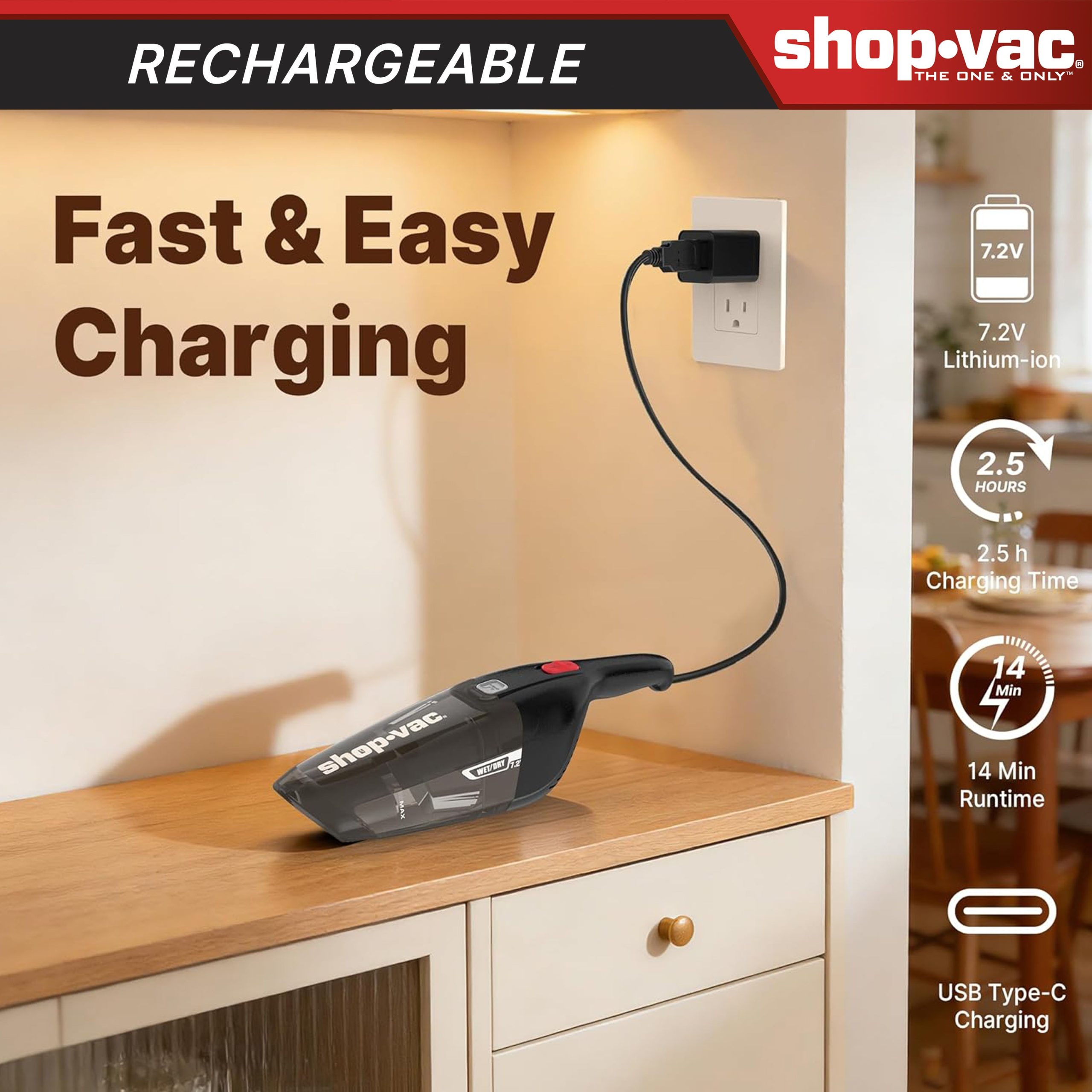 Shop-Vac® Wet/Dry Handheld Vacuum - Image 5