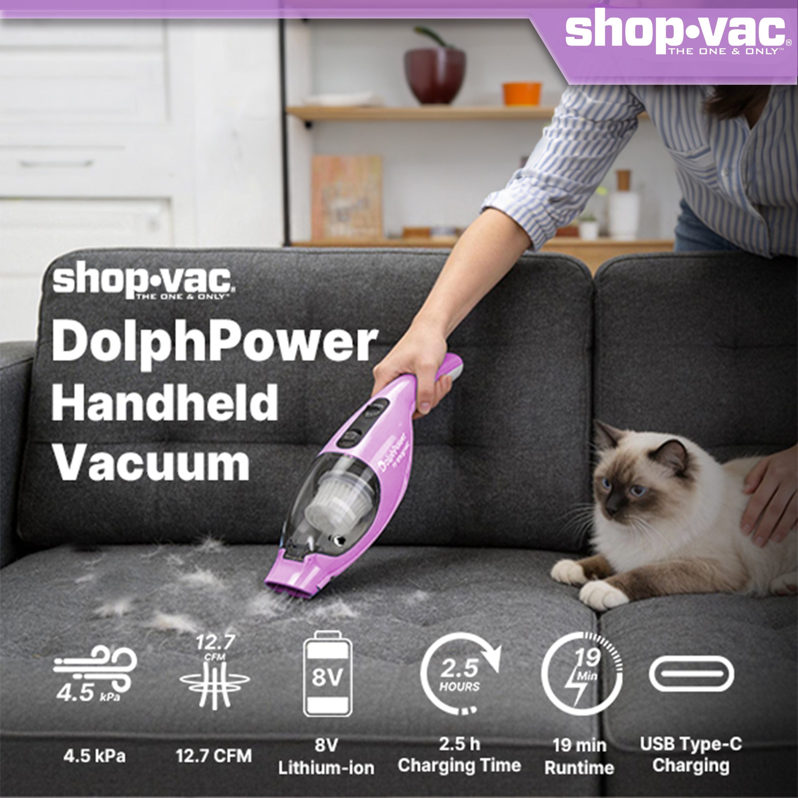 Shop-Vac® DolphPower Cordless Handheld Vacuum - Image 3