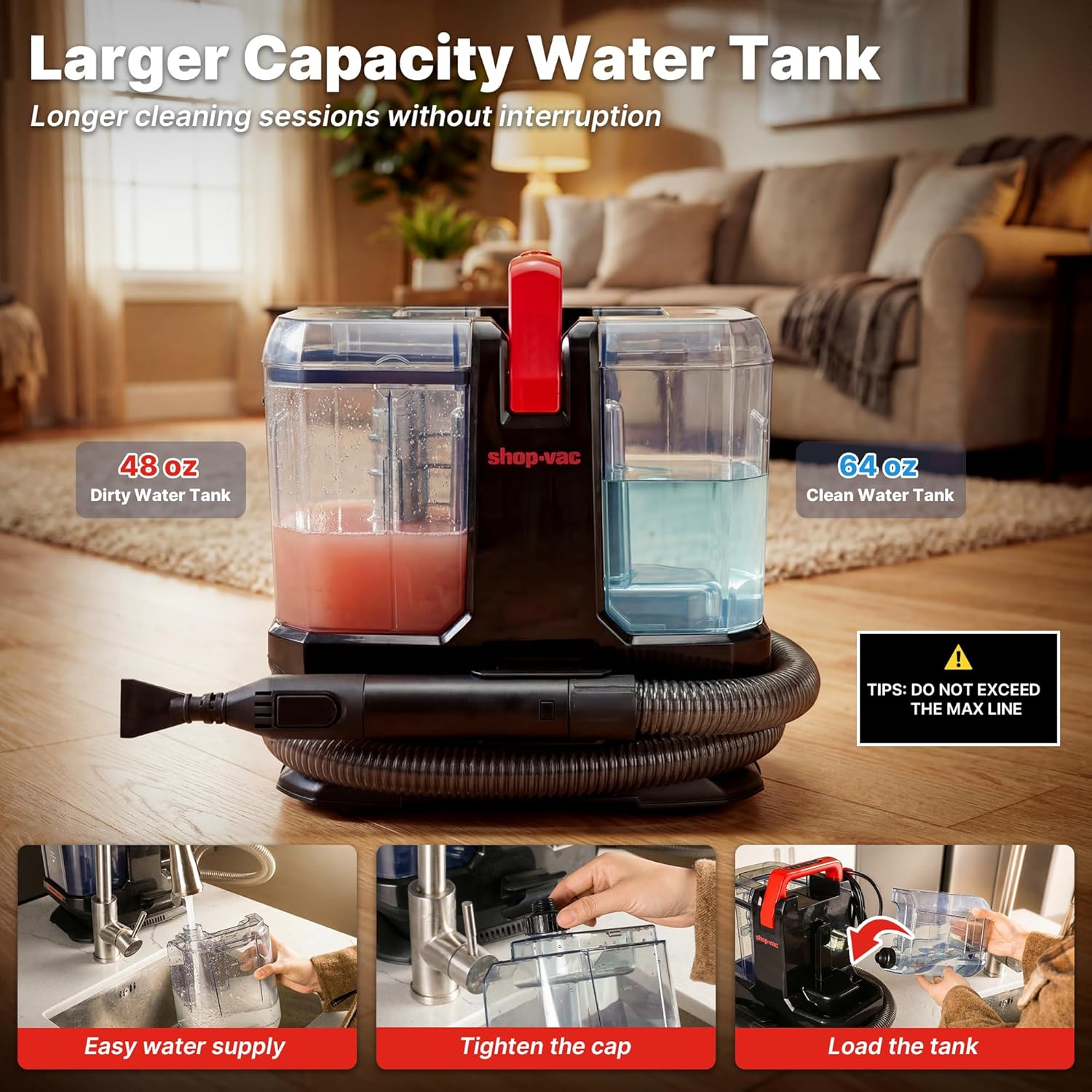 Shop-Vac® Portable Carpet Steam Cleaner - Image 4